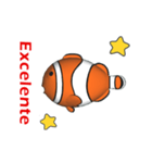 (In Spanish) CG Clownfish (1)（個別スタンプ：14）