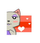 Madame cat sticker1（個別スタンプ：1）