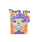 Madame cat sticker1（個別スタンプ：6）