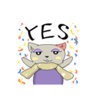 Madame cat sticker1（個別スタンプ：11）