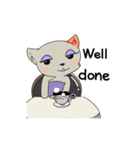 Madame cat sticker1（個別スタンプ：17）
