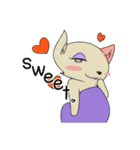 Madame cat sticker1（個別スタンプ：19）