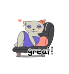 Madame cat sticker1（個別スタンプ：20）