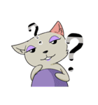Madame cat sticker1（個別スタンプ：23）
