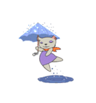 Madame cat sticker1（個別スタンプ：32）