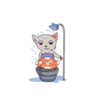 Madame cat sticker1（個別スタンプ：39）