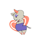 Madame cat sticker1（個別スタンプ：40）