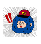 アフロ君と愉快な仲間たち（個別スタンプ：3）