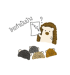 Urchin Hedgehog [school day]（個別スタンプ：8）