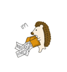 Urchin Hedgehog [school day]（個別スタンプ：14）