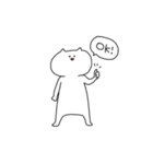 顔面センターのねこ（個別スタンプ：1）