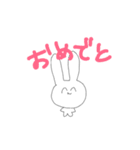 ゆるいらくがきうさぎ（個別スタンプ：23）