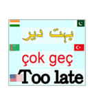 英語. パキスタン.トルクメニスタン.トルコ（個別スタンプ：40）