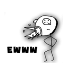 Black N White Sticky No.1（個別スタンプ：8）