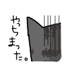 グレー猫、ロシアンブルー、（個別スタンプ：3）