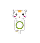 two hairs and three hairs（個別スタンプ：10）