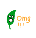 Leaf tends to float with wind（個別スタンプ：8）