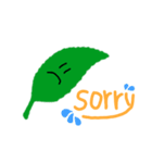 Leaf tends to float with wind（個別スタンプ：10）