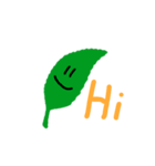 Leaf tends to float with wind（個別スタンプ：11）