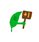 Leaf tends to float with wind（個別スタンプ：22）