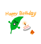 Leaf tends to float with wind（個別スタンプ：37）