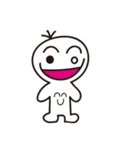 Fat people and bamboo pole people（個別スタンプ：4）