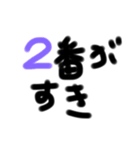 数字と文字（個別スタンプ：2）