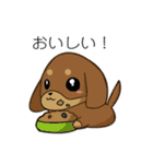 犬と猫と飼い主の日常スタンプ（個別スタンプ：1）