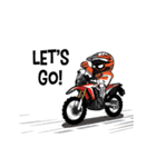 Dirt Rider (Motocross) animation V.ENG（個別スタンプ：6）