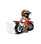 Dirt Rider (Motocross) animation V.ENG（個別スタンプ：8）