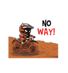 Dirt Rider (Motocross) animation V.ENG（個別スタンプ：13）