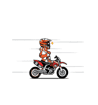 Dirt Rider (Motocross) animation V.ENG（個別スタンプ：15）