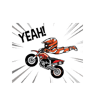 Dirt Rider (Motocross) animation V.ENG（個別スタンプ：17）