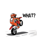 Dirt Rider (Motocross) animation V.ENG（個別スタンプ：18）