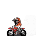 Dirt Rider (Motocross) animation V.ENG（個別スタンプ：19）