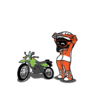 Dirt Rider (Motocross) animation V.ENG（個別スタンプ：21）