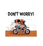 Dirt Rider (Motocross) animation V.ENG（個別スタンプ：22）