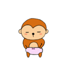 おさるのスタンプ パート2（個別スタンプ：5）