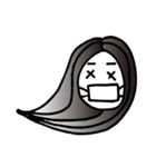Girl wearing a mask（個別スタンプ：4）