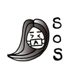 Girl wearing a mask（個別スタンプ：14）