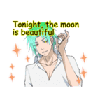 handsome man is whisper seductively3（個別スタンプ：1）