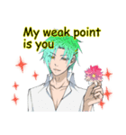 handsome man is whisper seductively3（個別スタンプ：3）