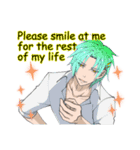 handsome man is whisper seductively3（個別スタンプ：4）
