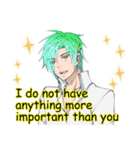 handsome man is whisper seductively3（個別スタンプ：5）