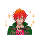 handsome man is whisper seductively3（個別スタンプ：9）