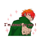 handsome man is whisper seductively3（個別スタンプ：16）