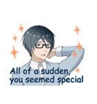handsome man is whisper seductively3（個別スタンプ：19）