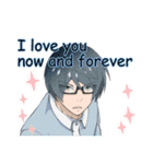 handsome man is whisper seductively3（個別スタンプ：23）