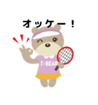 T-bear テニス（個別スタンプ：3）