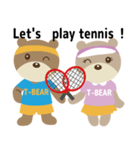 T-bear テニス（個別スタンプ：39）